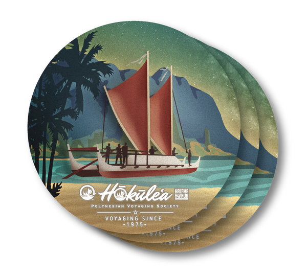 4" Sticker - Hōkūleʻa Twilight